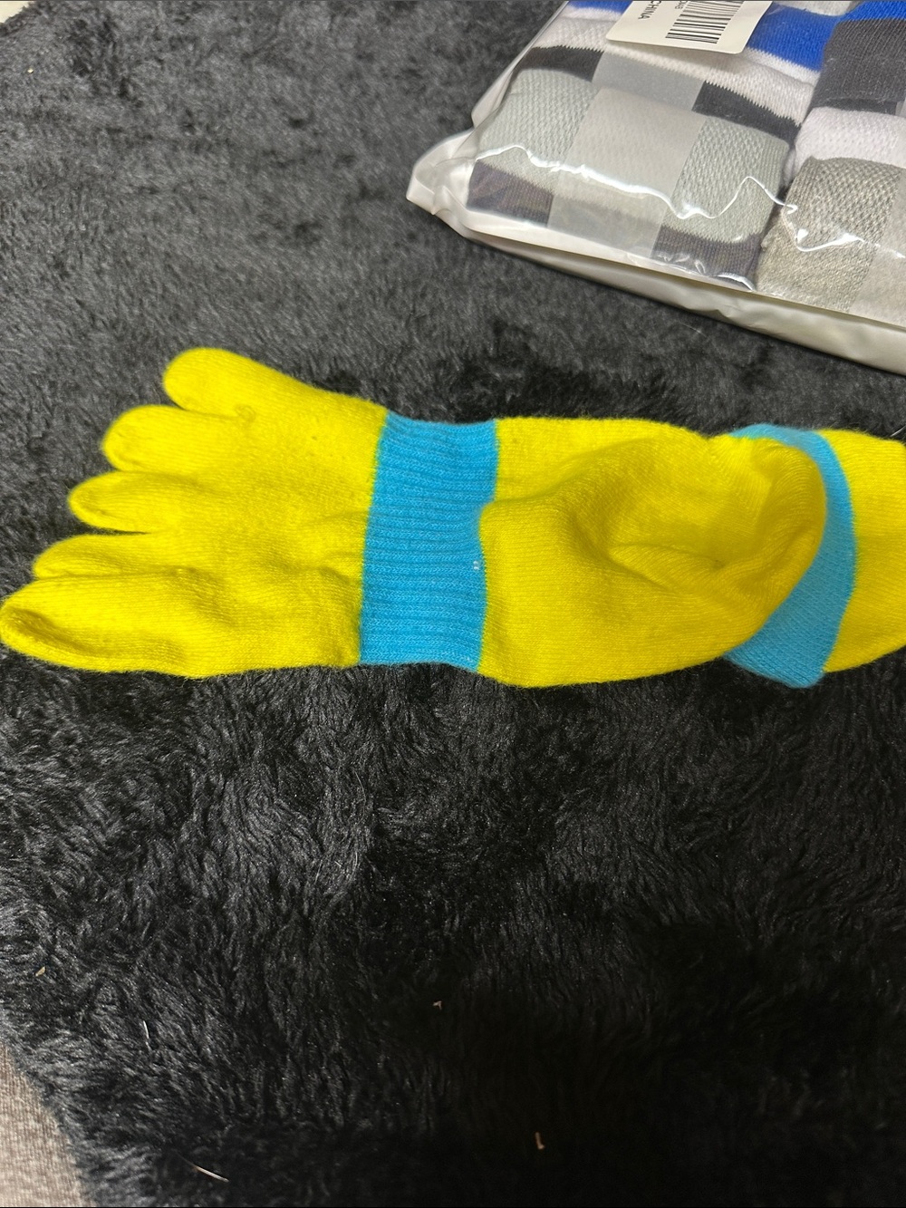 Unisex 5 Toe Sports Socks 9pk - Picture 3 of 3